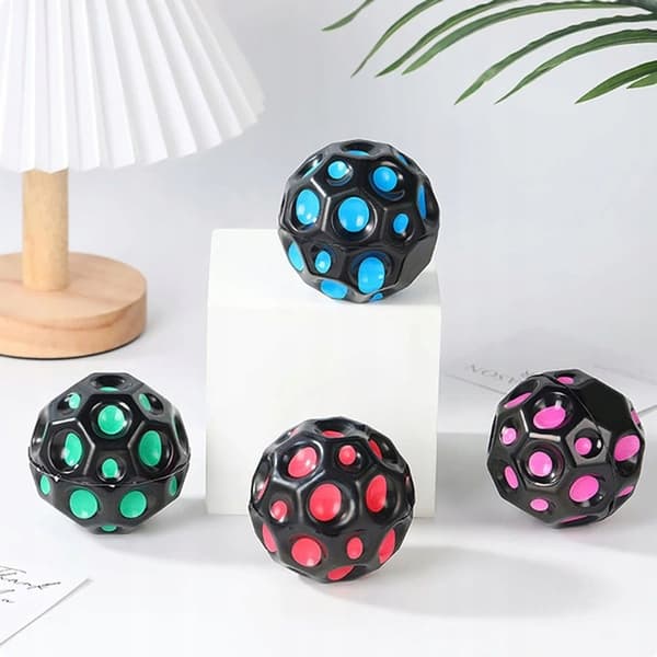 Leksaks Galaxboll meteor sort rumgalaksebold 6 cm