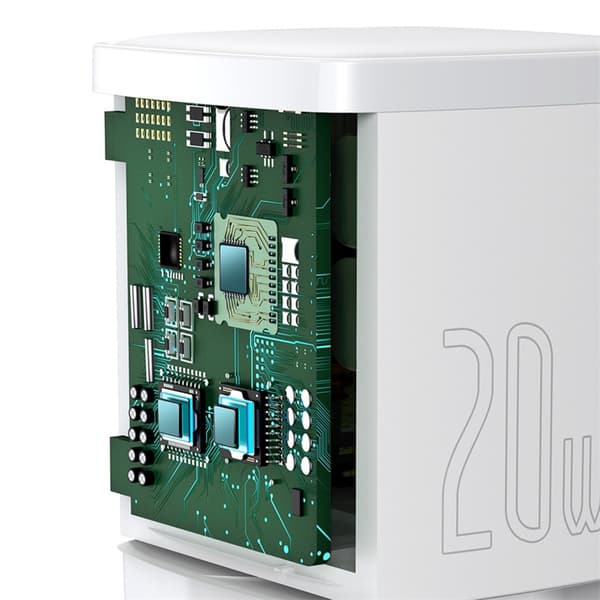 USB-C PD Cube 20W Väggladdare - Vit