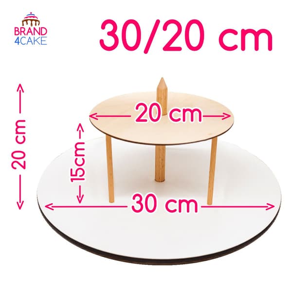 2-lags kagefad 30/20 cm Brand4Cake