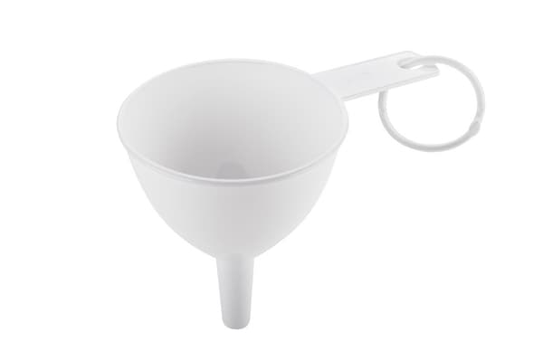 Set med 3 PRACTICO kökstrattar i plast, universal, vitt material