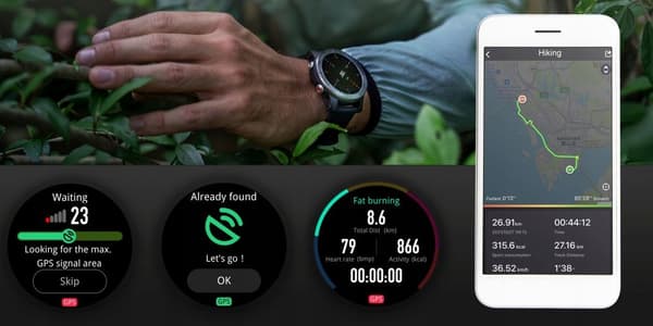 Bemi VOYAGER GPS Smartwatch Sort