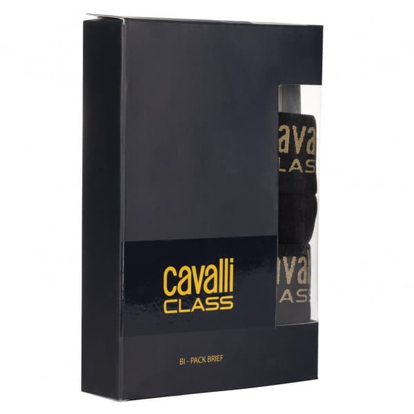CAVALLI CLASS 2-PACK herrtrosor SVART - Storlek: M