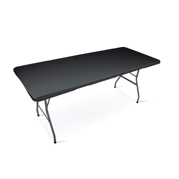 Sammenklappeligt havebord 180 cm Plonos sort