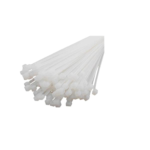 Nippusiteet 200 x 4,8 mm valkoiset 100 kpl.