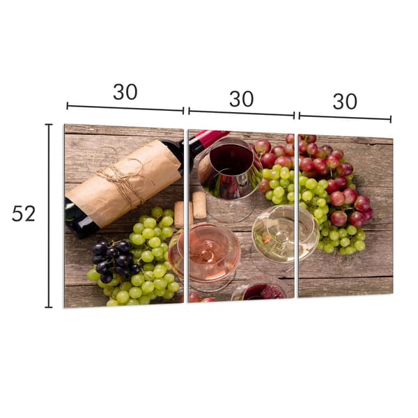 Glasbeskyttelsesplade til komfur 3x30x52