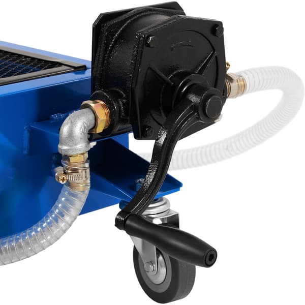 Avloppsvagn för oljebyte med handpump 20l/min 55 l