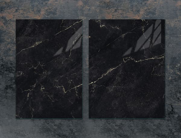 GLASBESKYTTELSESPLADE 75x52 MARMOR