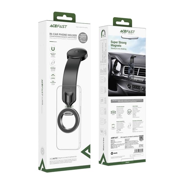 Magnetisk smartphoneholder til instrumentbræt - sort