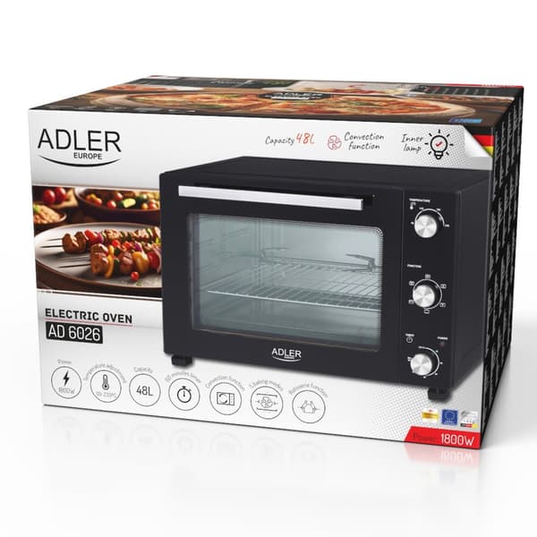 ADLER AD 6026 elektrisk ugn