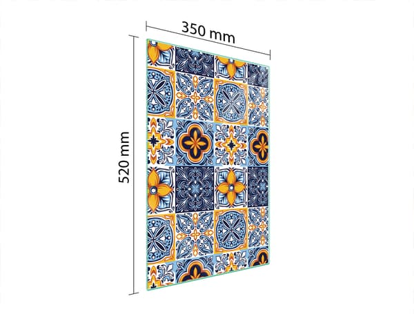 GLAS SKÄRBRÄDA 35x52 MOSAIK