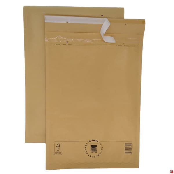 Boblekuvert I19 BRUN x 10 stk.