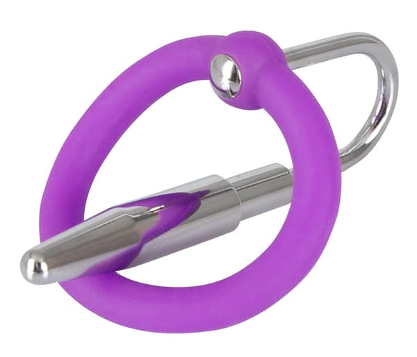 Penisplugg Lila Penisring med Dilatator