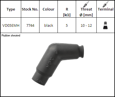 NGK Tændrør VD05EMH (kode 7744) YBX