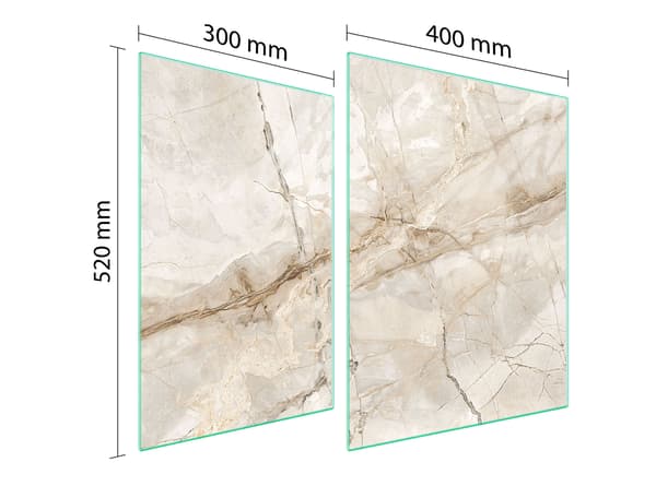 GLASSKYDDSPLÅT FÖR SPIS 70x52 MARMOR