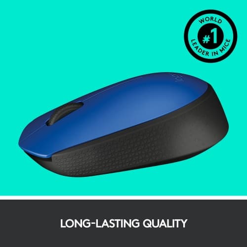 Logitech M171 Trådløs Mus RF Trådløs, 1000 DPI, Blå/Sort