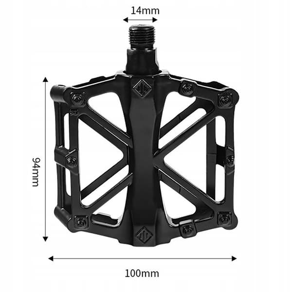 ROXAR MTB platform cykelpedaler, aluminium, sort