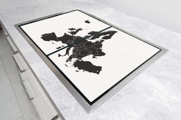 GLASBESKYTTELSESPLADE TIL KOMFUR 85x52 MAP