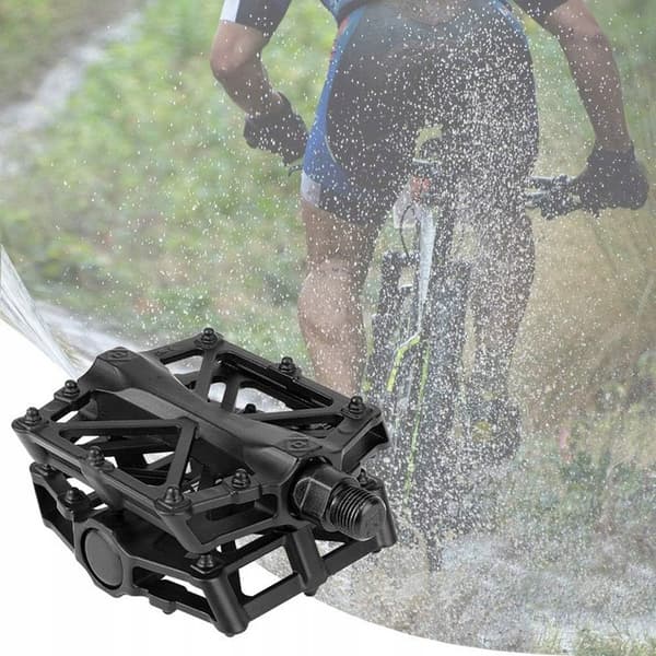 ROXAR MTB-plattformspedaler för cykel, aluminium, svart