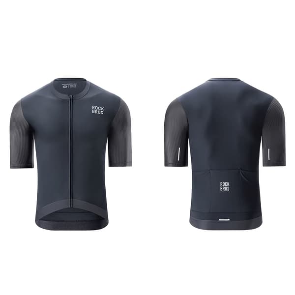Kortærmet cykeltrøje, størrelse S, sort