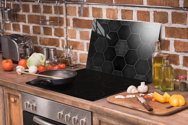 GLASSKYDDSPLÅT FÖR SPIS 70x52 KAKEL