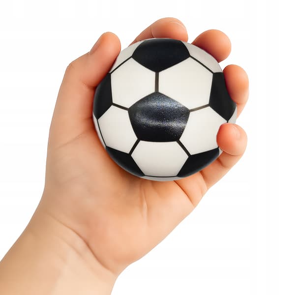 FODBOLD blød afslapningsbold ANTI-STRESS 7 CM
