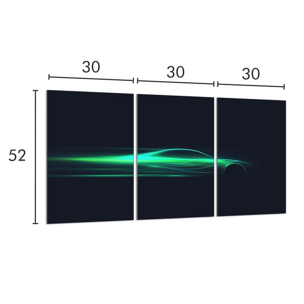 Glasbeskyttelsesplade til komfur 3x30x52