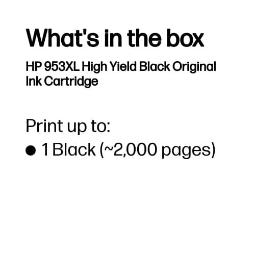 HP 953XL (L0S70AE) blækpatron, sort