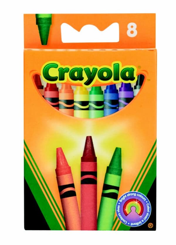 CR17 CRAYOLA KRITOR FÖR BARN 8 BITAR CERTIFIERADE