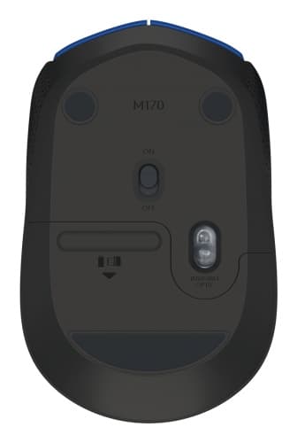 Logitech M171 Trådløs Mus RF Trådløs, 1000 DPI, Blå/Sort