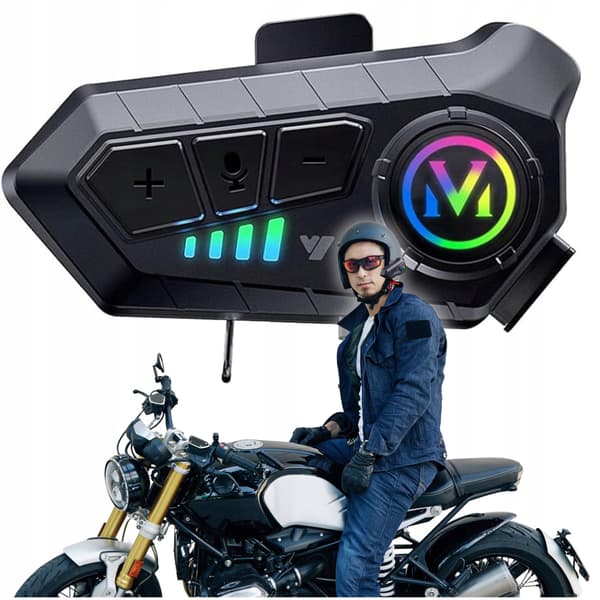 BLUETOOTH Y10 UNIVERSAL MOTORCYKELINTERCOM MED HYBRIDMIKROFON