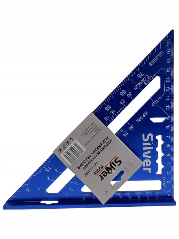 Silver Tools Aluminium Snickeri Vinkel 7" 185mm Metrisk