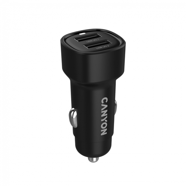 CANYON OnDrive 24 24W 2xUSB-A Biloplader Sort