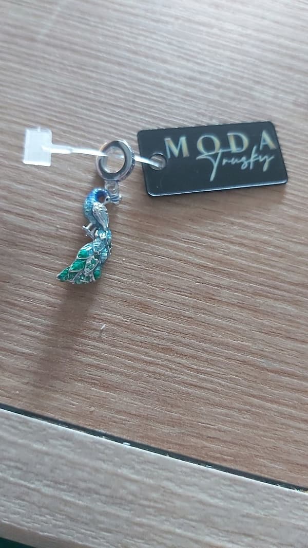 Charms til Pandora Påfuglefugl Charm Vedhæng