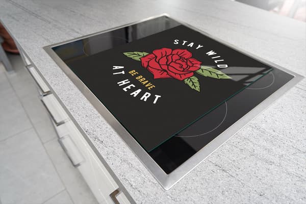 GLASSKÆREBRÆT 45x52 ROSA