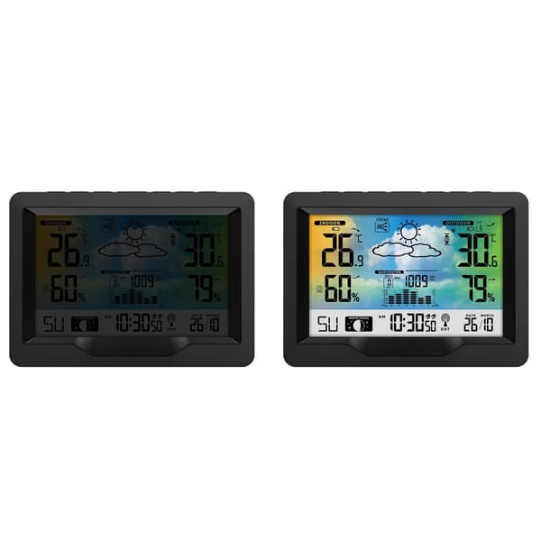 Vejrstation med display BD-901 sort