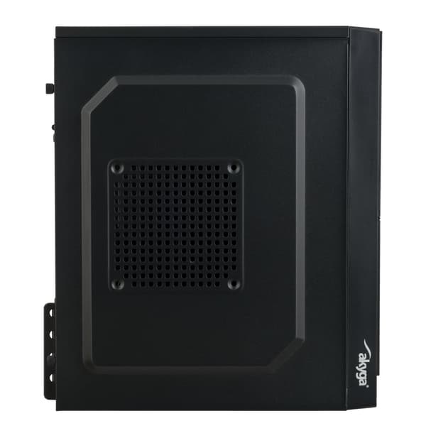 Akyga AK35BK 2xUSB 2.0 Micro ATX -kotelo musta ilman virtalähdettä