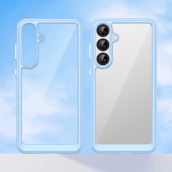 Samsung Galaxy A36 Outer Space-cover med fleksibel ramme - Blå