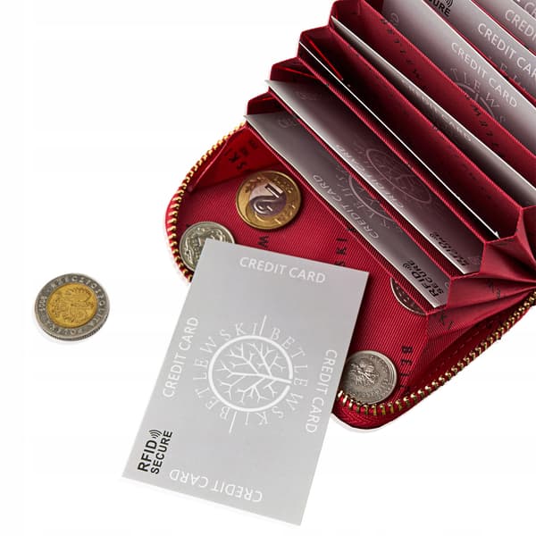 BPD-VS-1044 RÖD GLANSANDE damplånbok +CERTIFIKAT