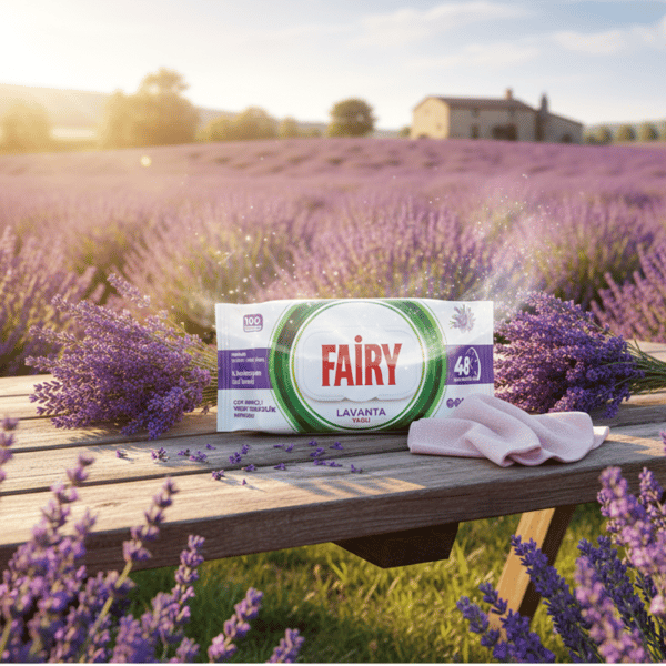Fairy vådservietter universal lavendel 100 stk.