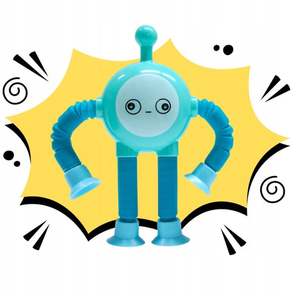 MEGADIDI SENSORY ROBOT pop tube strækbart RØR LED LYS