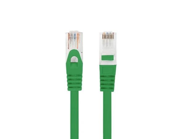 Patchkabel Lanberg UTP kat.6 0,5m LSZH CU fluke bestået grøn