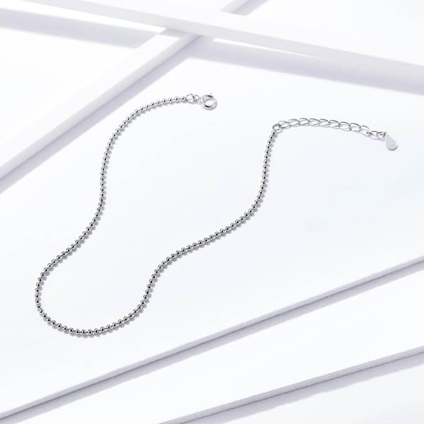 Pulsera de tobillo de plata S925