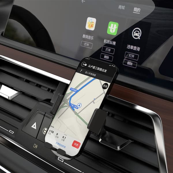 Elegant gravity bilholder til telefonen F8Max, sort