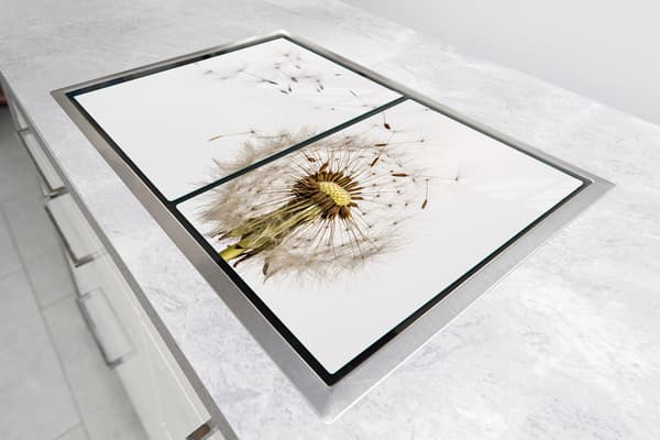 GLASSKYDDSPLÅT FÖR SPIS 85x52 FLOWER