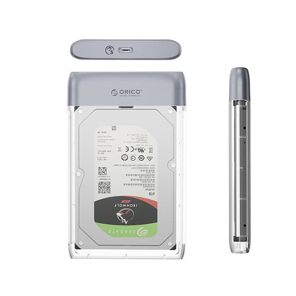 Harddiskboks TX25C3 2.5'' HDD / SSD USB-C 5Gb/s - transparent
