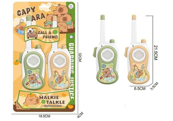 Legetøjs Walkie Talkie for Børn - Kapybara Tema