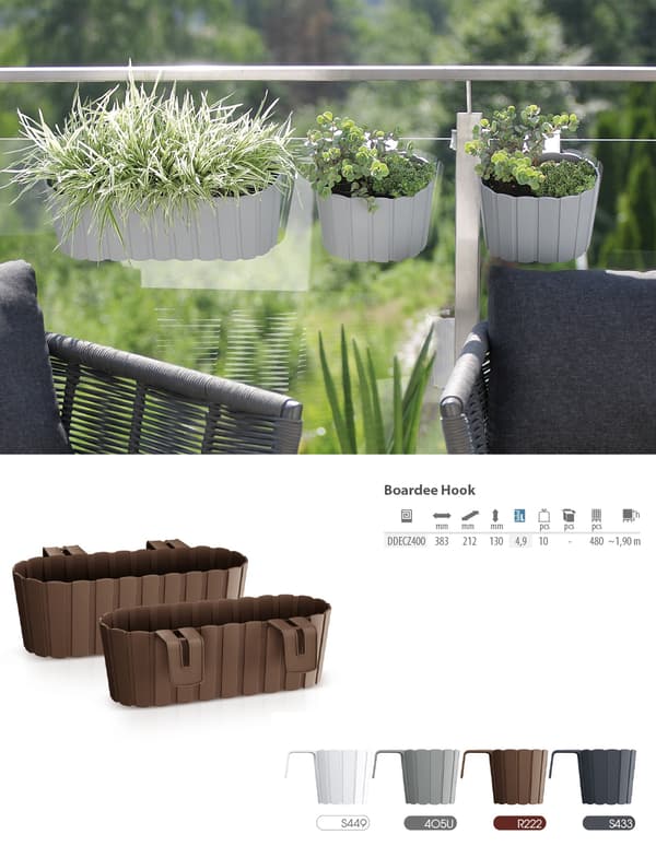 Boardee krokplanter DDECZ400 | Antracit
