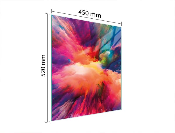 SKÄRBRÄDA I GLAS 45x52 FÄRGGLAD