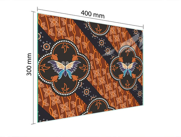 SKÄRBRÄDA I GLAS 40x30 FJÄRIL