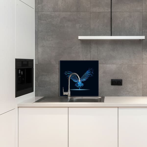 KEITTIÖN LASIPANEELI 65x60 Bird